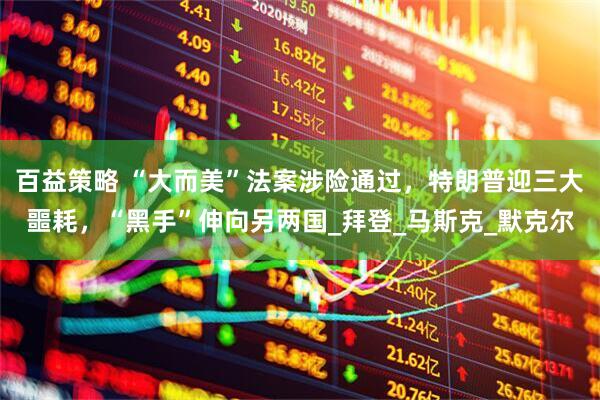 百益策略 “大而美”法案涉险通过，特朗普迎三大噩耗，“黑手”伸向另两国_拜登_马斯克_默克尔