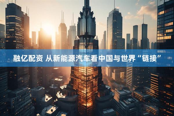 融亿配资 从新能源汽车看中国与世界“链接”