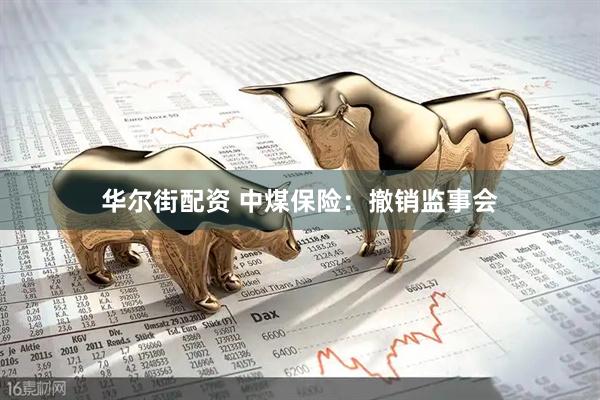 华尔街配资 中煤保险：撤销监事会