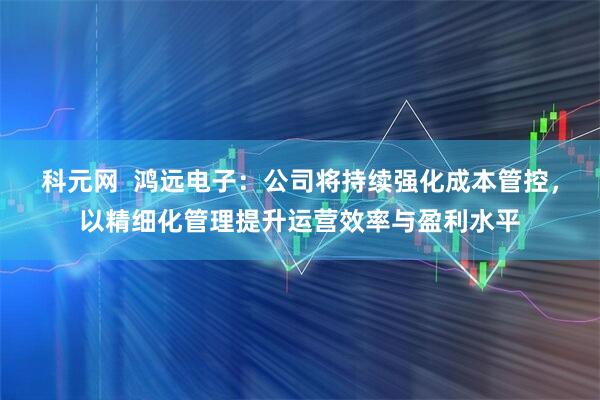 科元网  鸿远电子：公司将持续强化成本管控，以精细化管理提升运营效率与盈利水平